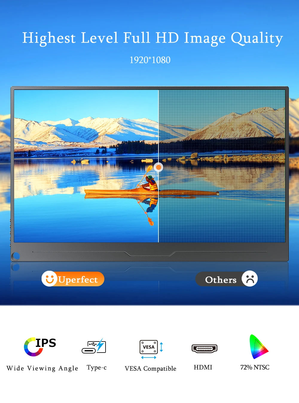 Uperfect UBase Portable Full HD IPS Monitor