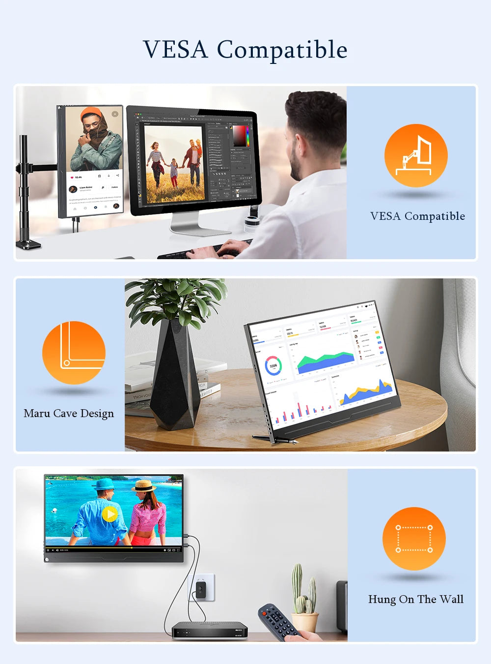 Uperfect UBase Portable Full HD IPS Monitor