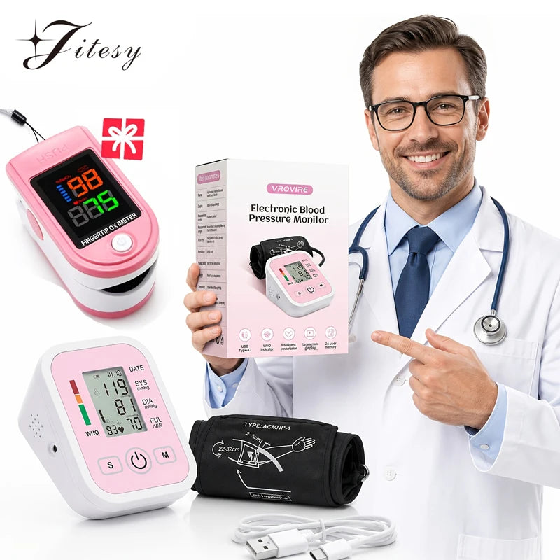 Jitesy Digital Blood Pressure Monitor With Heart Rate
