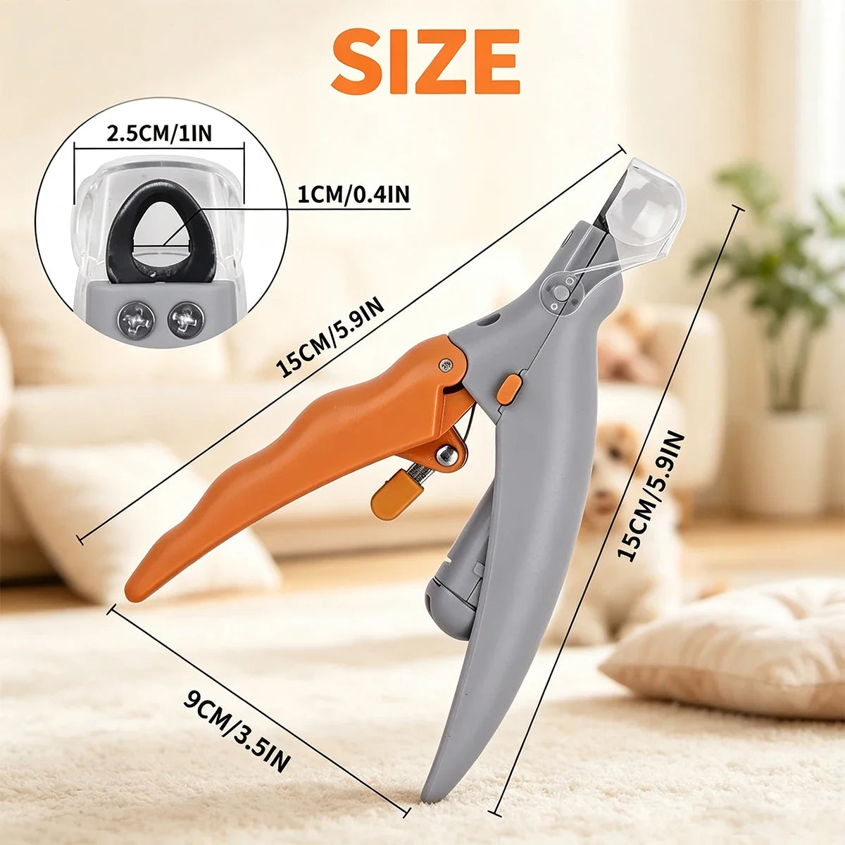 LED Pet Nail Clipper With 5X Magnification