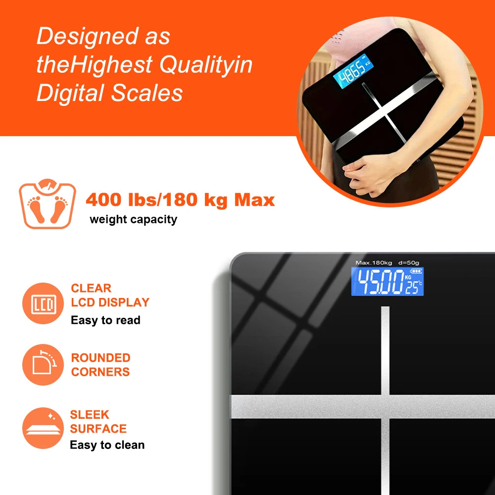 Digital Weight Scale With Room Temperature Display