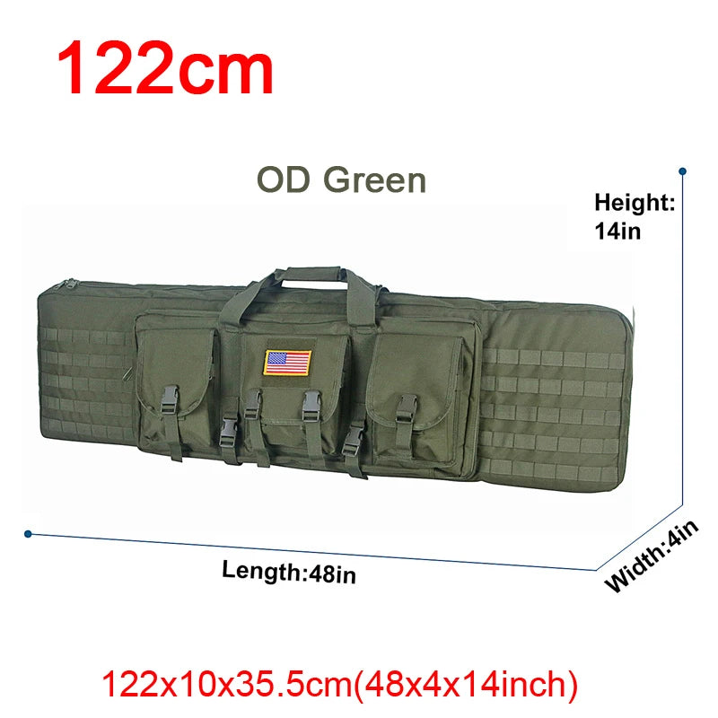 LQARMY Tactical Double Rifle Case Molle Gun Bag