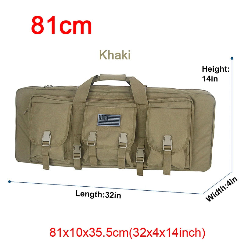 LQARMY Tactical Double Rifle Case Molle Gun Bag