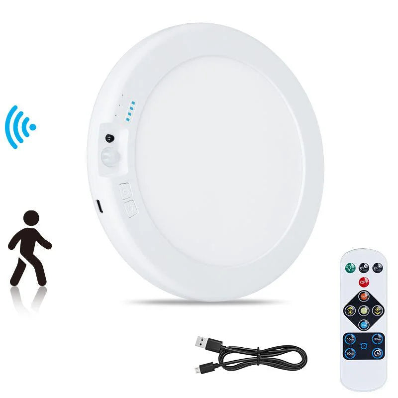 Rechargeable Motion Sensor Ceiling Light With Remote