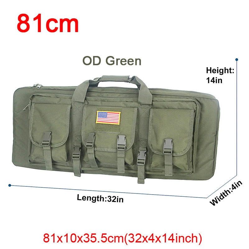 LQARMY Tactical Double Rifle Case Molle Gun Bag