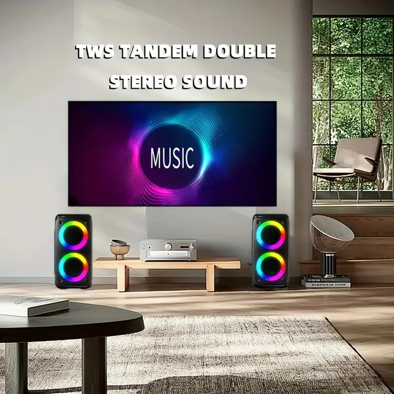 ZNLYRION Portable Bluetooth Karaoke Speaker With Mic