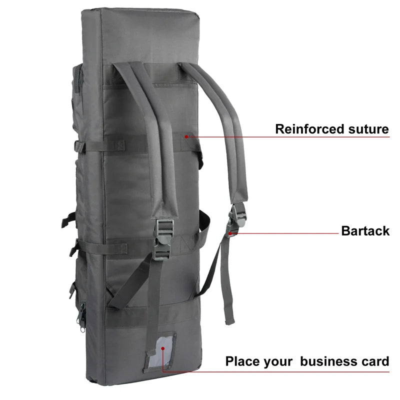 LQARMY Tactical Double Rifle Case Molle Gun Bag