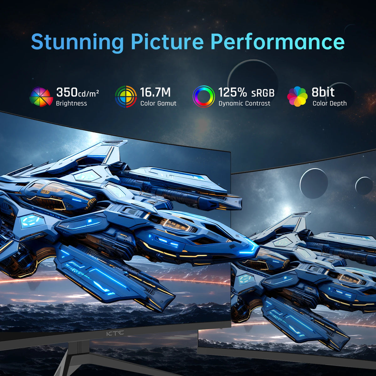 KTC 240Hz Curved Full HD Gaming Monitor