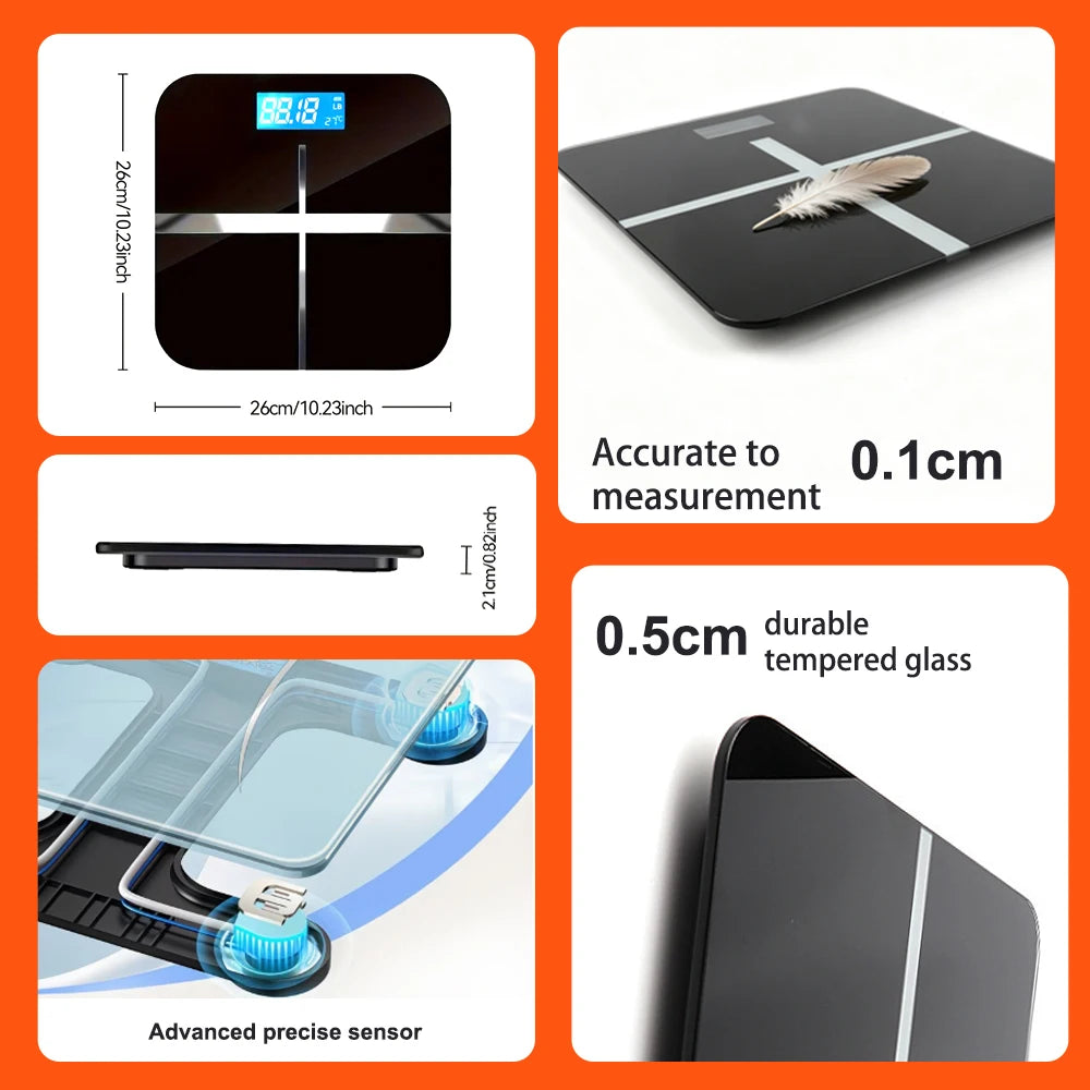 Digital Weight Scale With Room Temperature Display