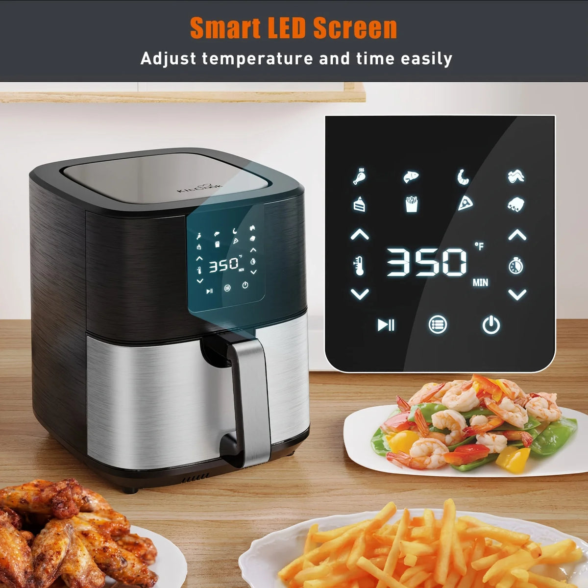 KitCook Digital Touchscreen Air Fryer Cooker