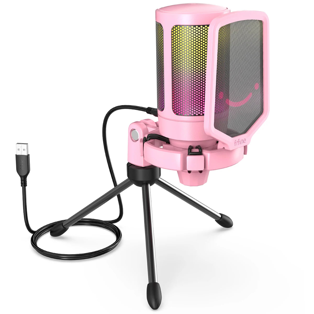 FIFINE AmpliGame USB Gaming Microphone with Pop Filter