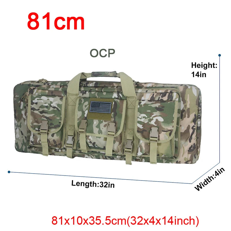 LQARMY Tactical Double Rifle Case Molle Gun Bag