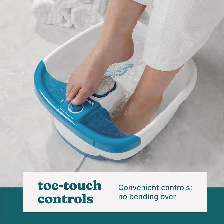 TLXT Bubble Mate Toe Touch Control Foot Spa