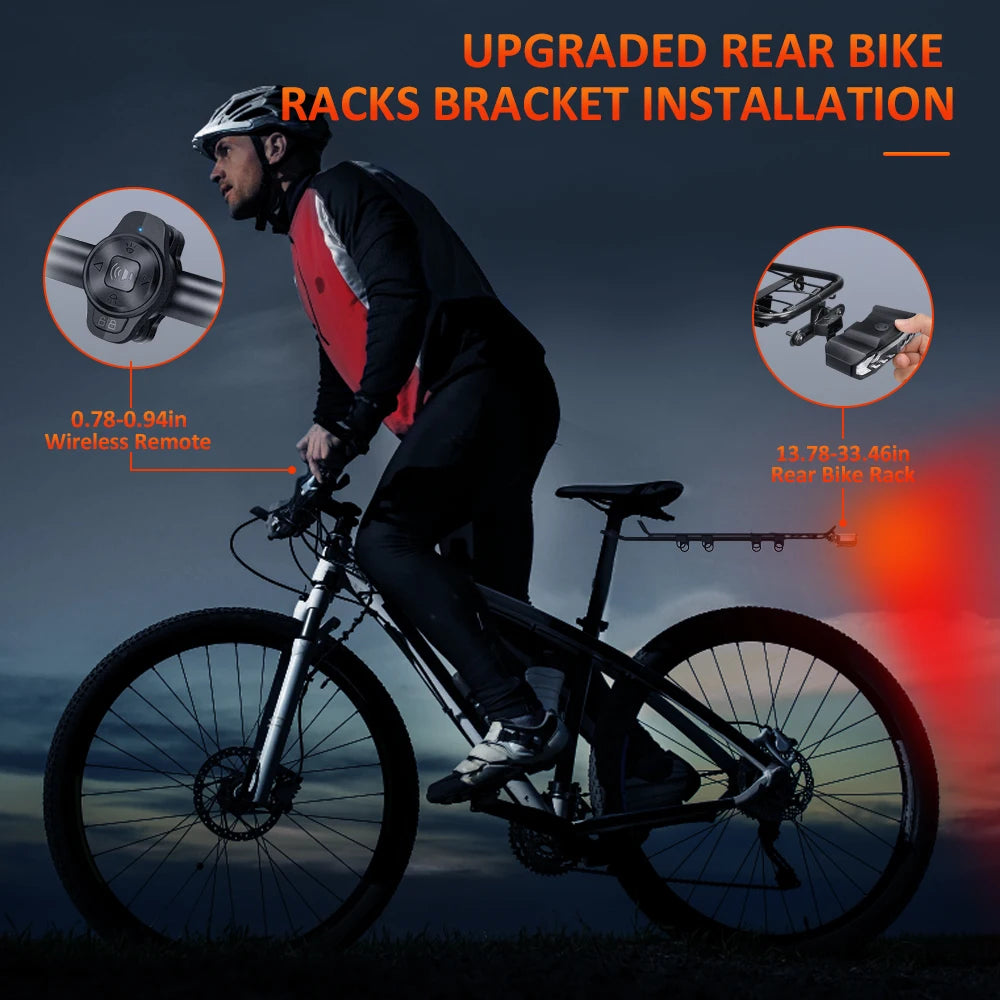 WSDCAM Anti Theft Bicycle Rear Light Motion Alarm