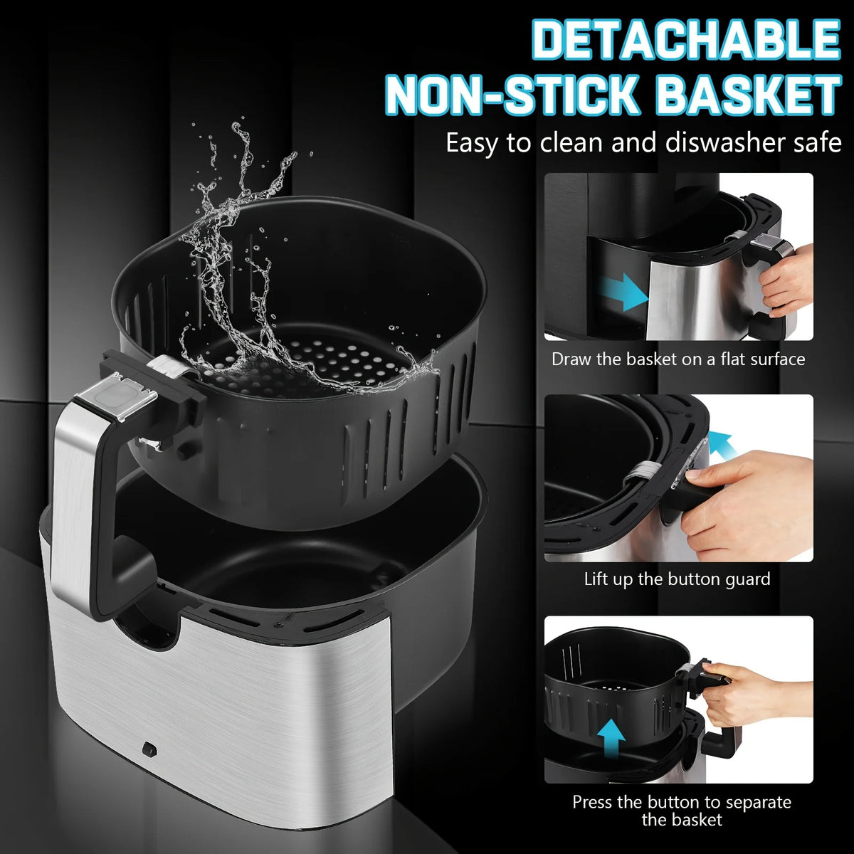 KitCook Digital Touchscreen Air Fryer Cooker