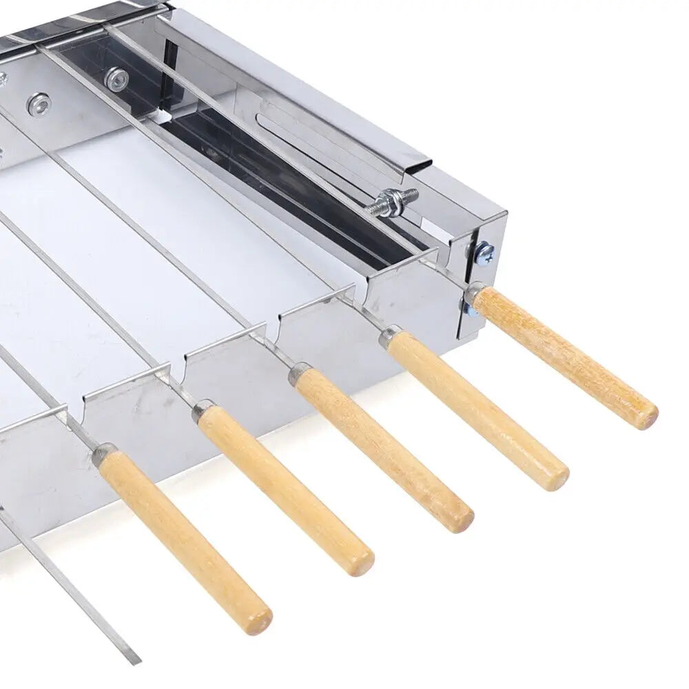 Bymaocar Automatic Rotating Kebab BBQ Grill Skewer Set