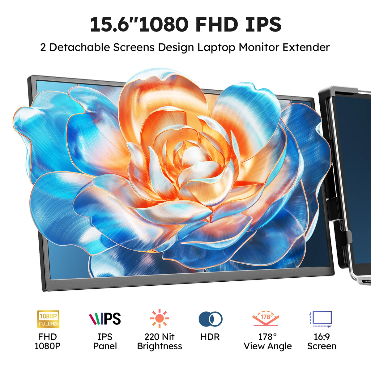 Dopesplay Triple Screen Laptop Monitor Extender 1080p