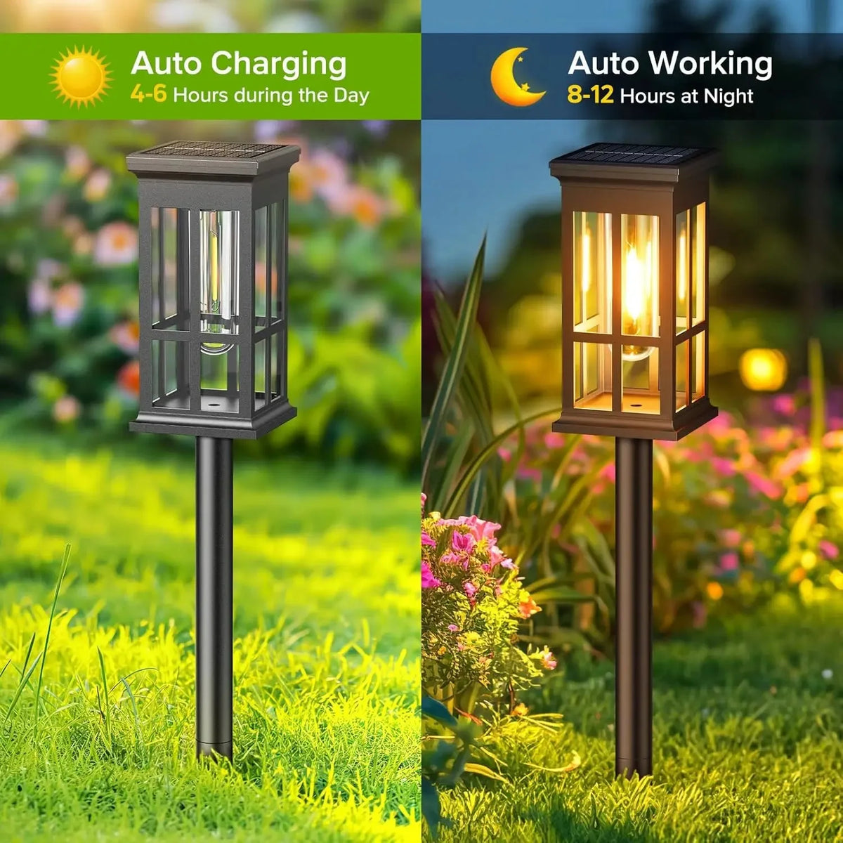 Outdoor Solar LED Pathway Garden Lights