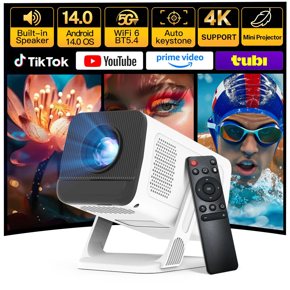 LynCast X1AR Mini Projector 1080P 4K Supported