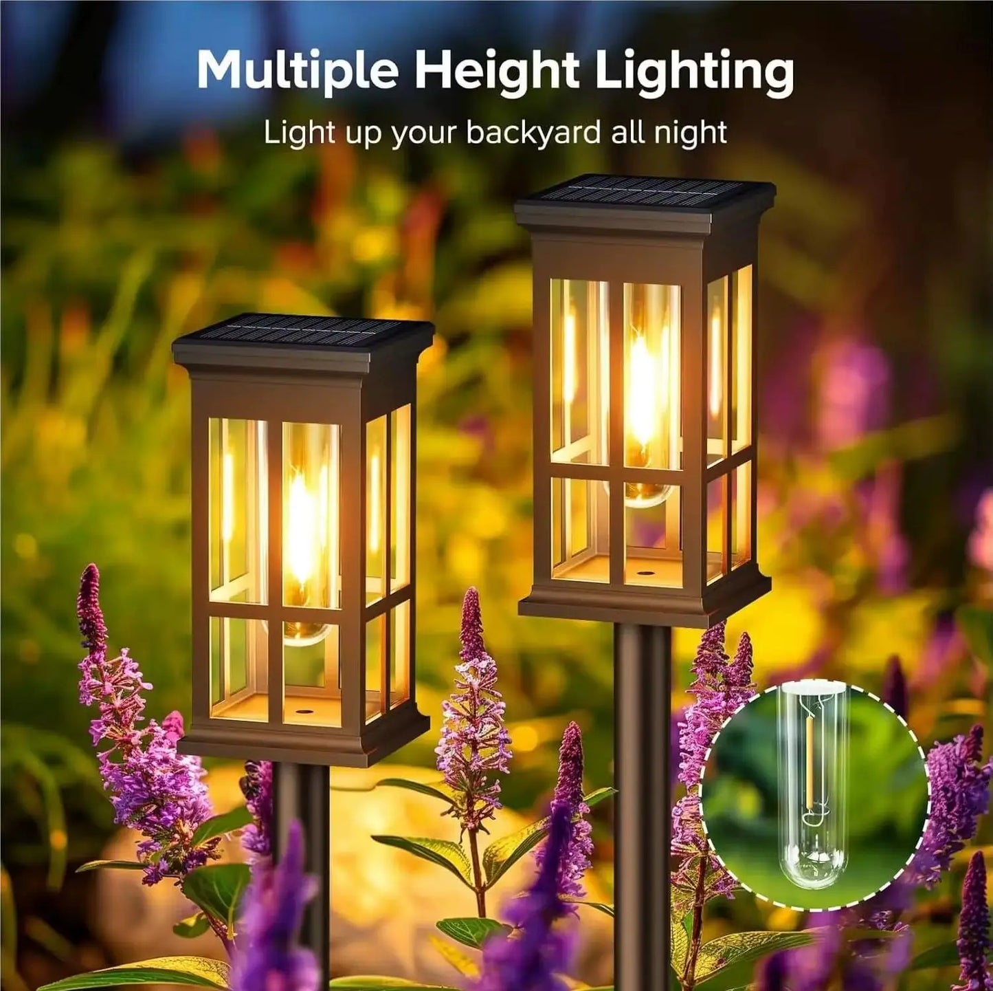 Outdoor Solar LED Pathway Garden Lights