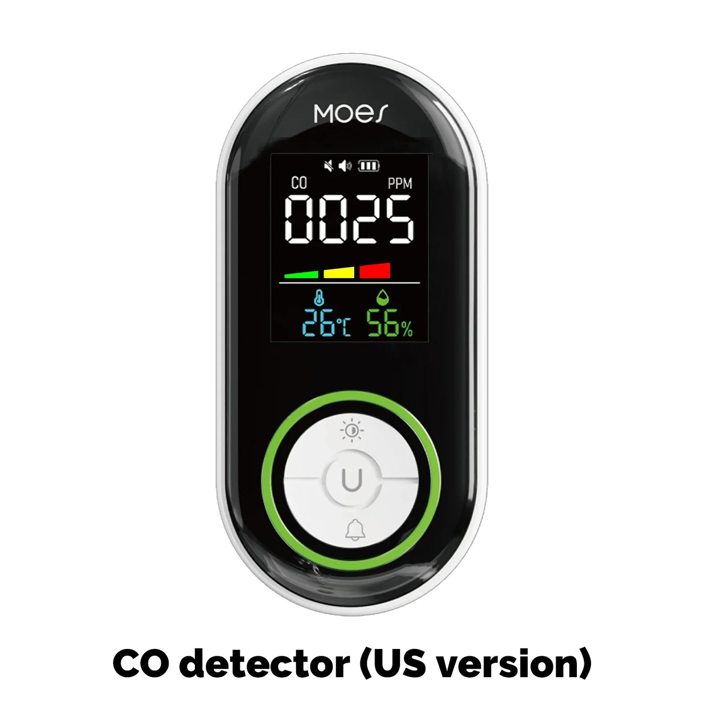 MOES CO Smoke Detector Plug-In Carbon Monoxide Sensor