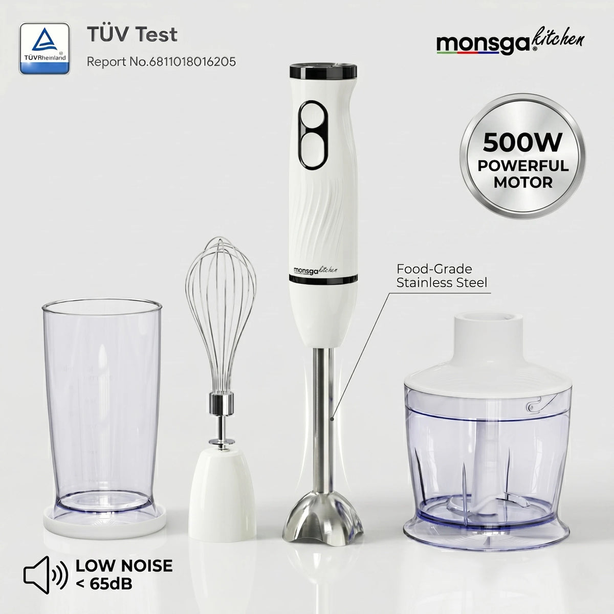 MONSGA 4 In 1 Immersion Hand Blender