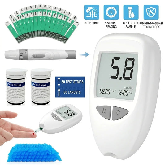 VivaGuard Blood Glucose Monitor Kit With 50 Test Strips