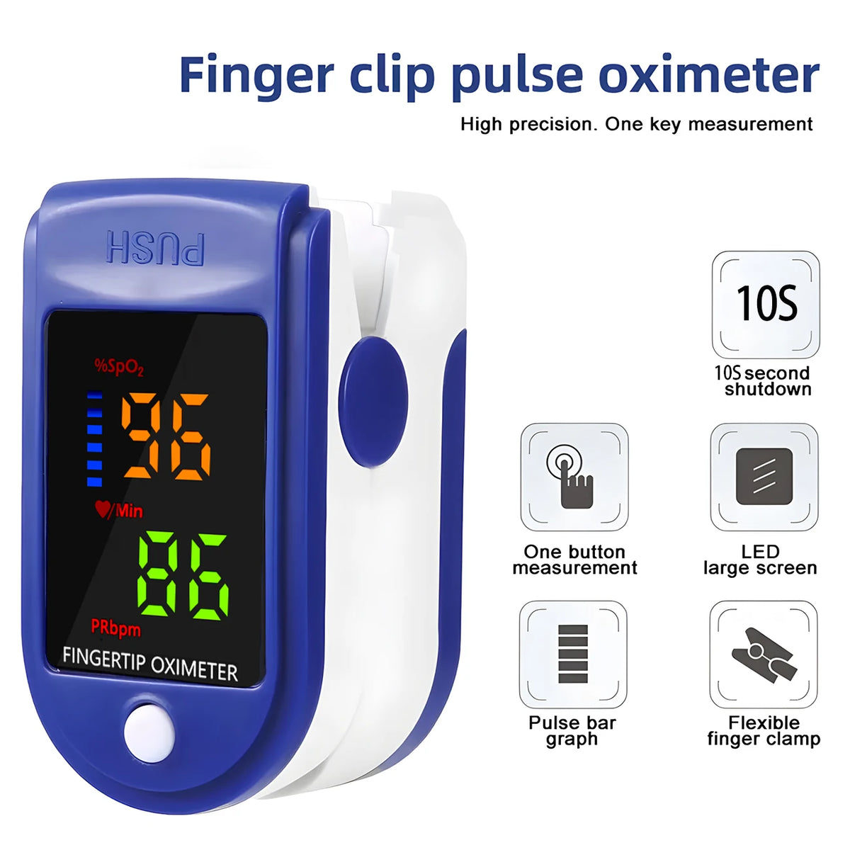 Jitesy Fingertip Pulse Oximeter Digital Display