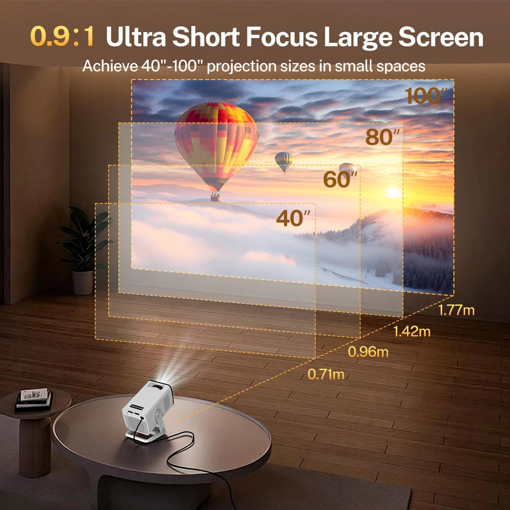 LynCast X1AR Mini Projector 1080P 4K Supported