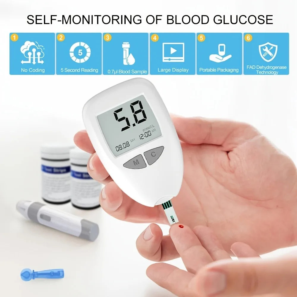 VivaGuard Blood Glucose Monitor Kit With 50 Test Strips