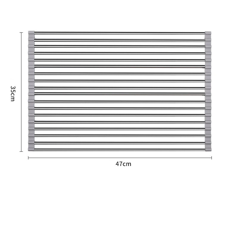 Stainless Steel Over Sink Dish Drying Rack Storage