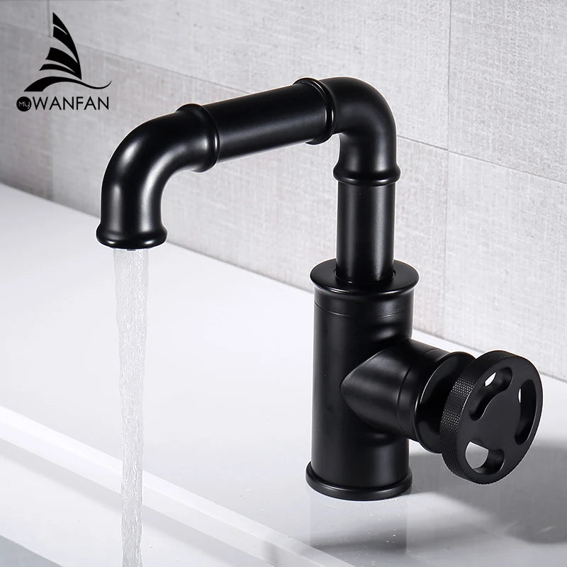 Brass Bathroom Basin Faucet Hot And Cold Mixer Tap