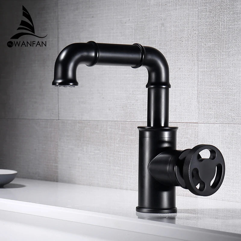 Brass Bathroom Basin Faucet Hot And Cold Mixer Tap