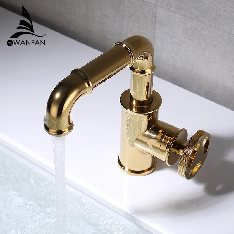 Brass Bathroom Basin Faucet Hot And Cold Mixer Tap