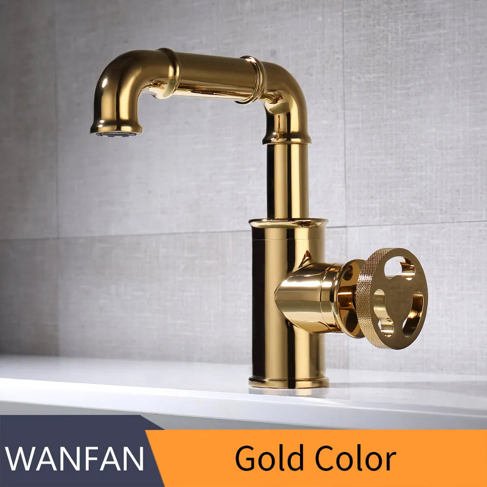 Brass Bathroom Basin Faucet Hot And Cold Mixer Tap
