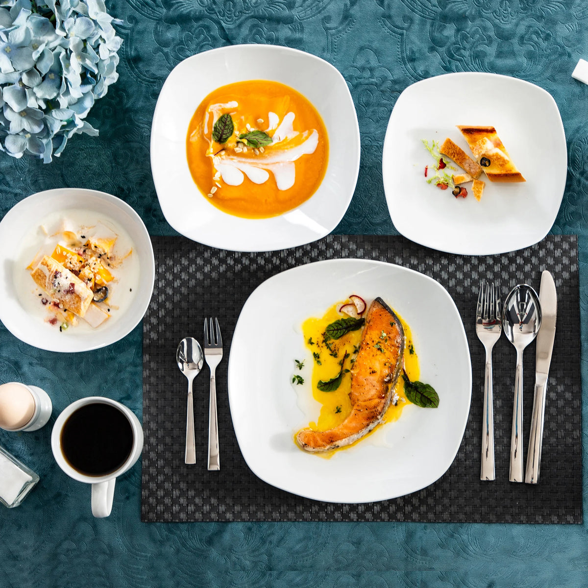 Malacasa Porcelain Dinner Set With Bowls And Plates