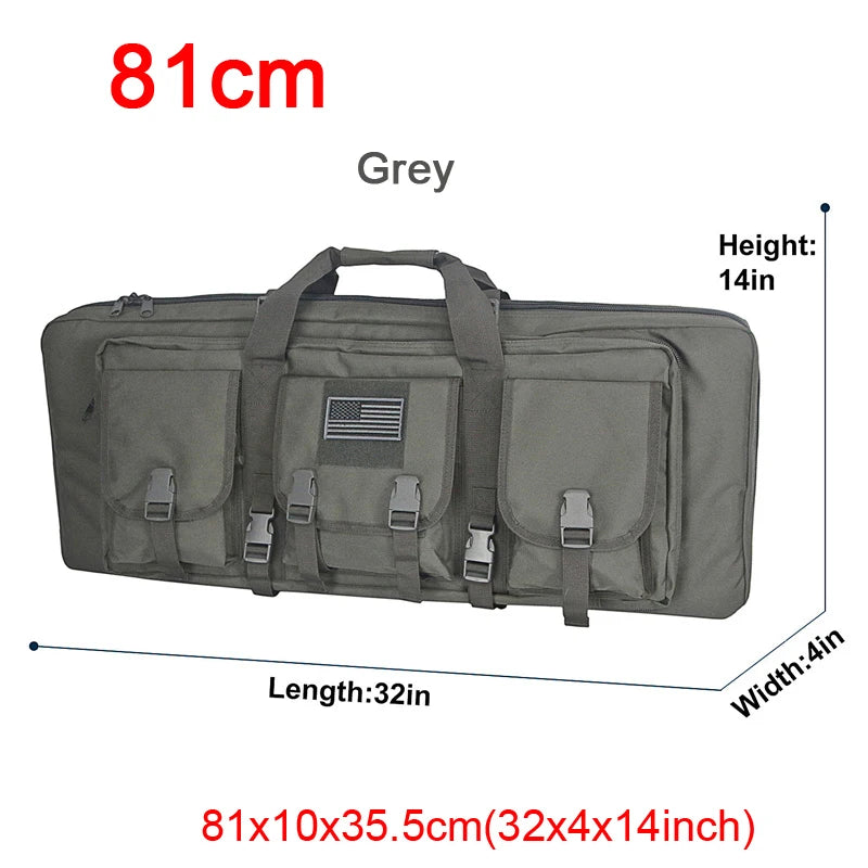 LQARMY Tactical Double Rifle Case Molle Gun Bag