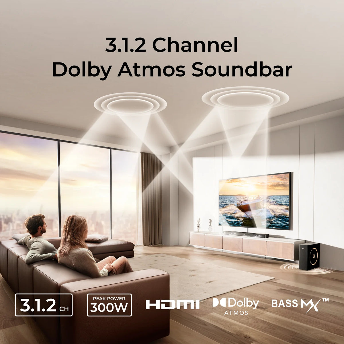 Ultimea Skywave F30 Dolby Atmos Soundbar With Subwoofer