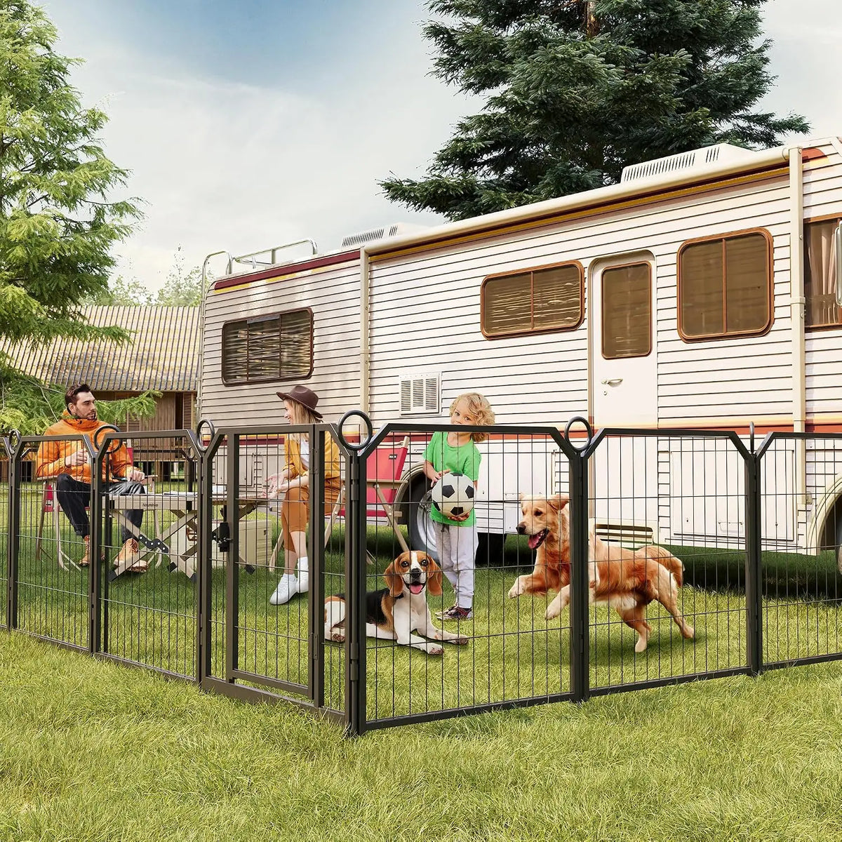 Garvee Heavy Duty Dog Playpen With Secure Door