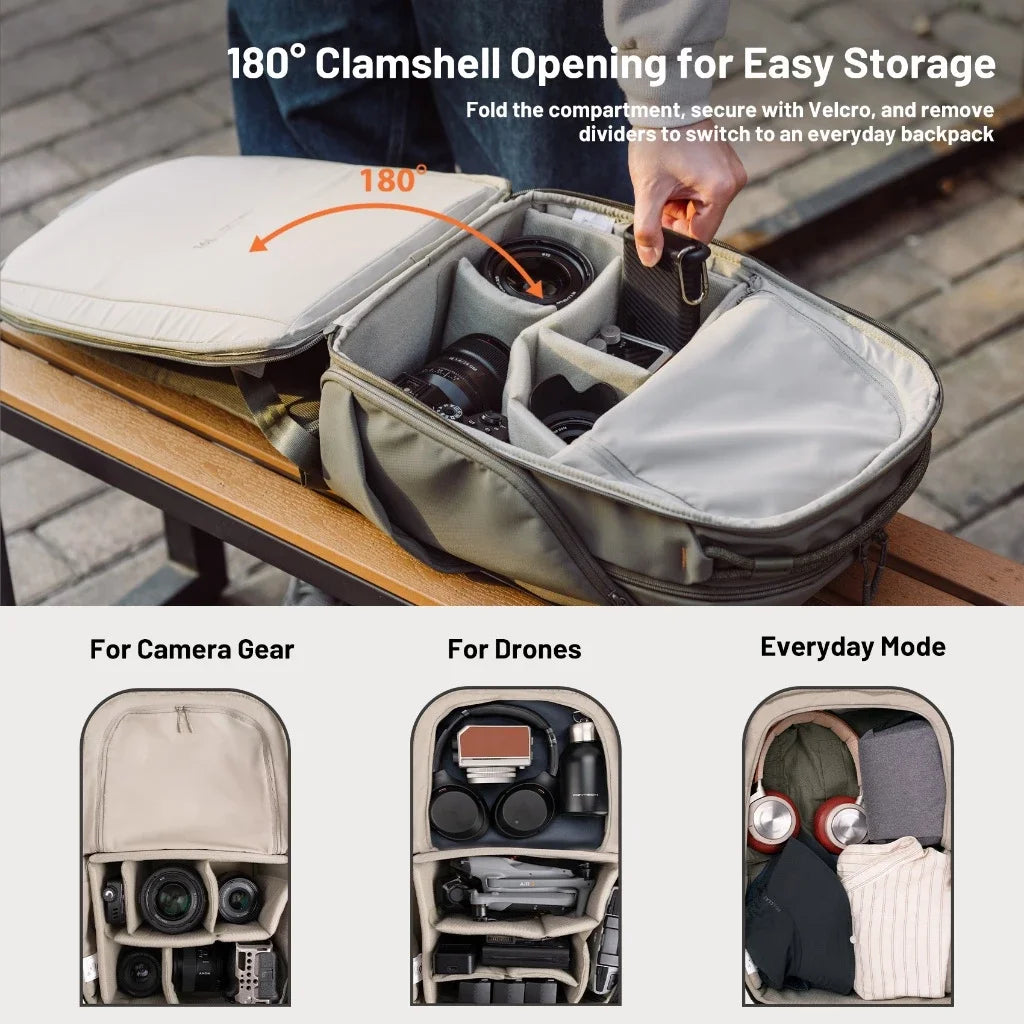 Pgytech OneGo Lite Camera Backpack For Sony Canon Drones