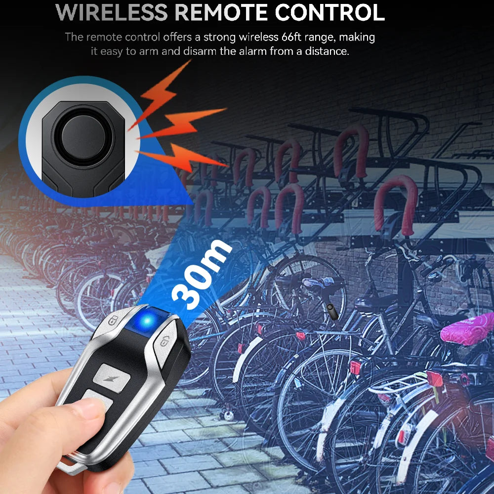 WSDCAM Wireless Motorcycle Anti Theft Alarm Remote Control