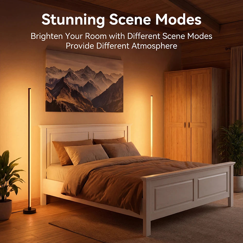 Dumiloo Smart LED Floor Lamp With Remote And App Control