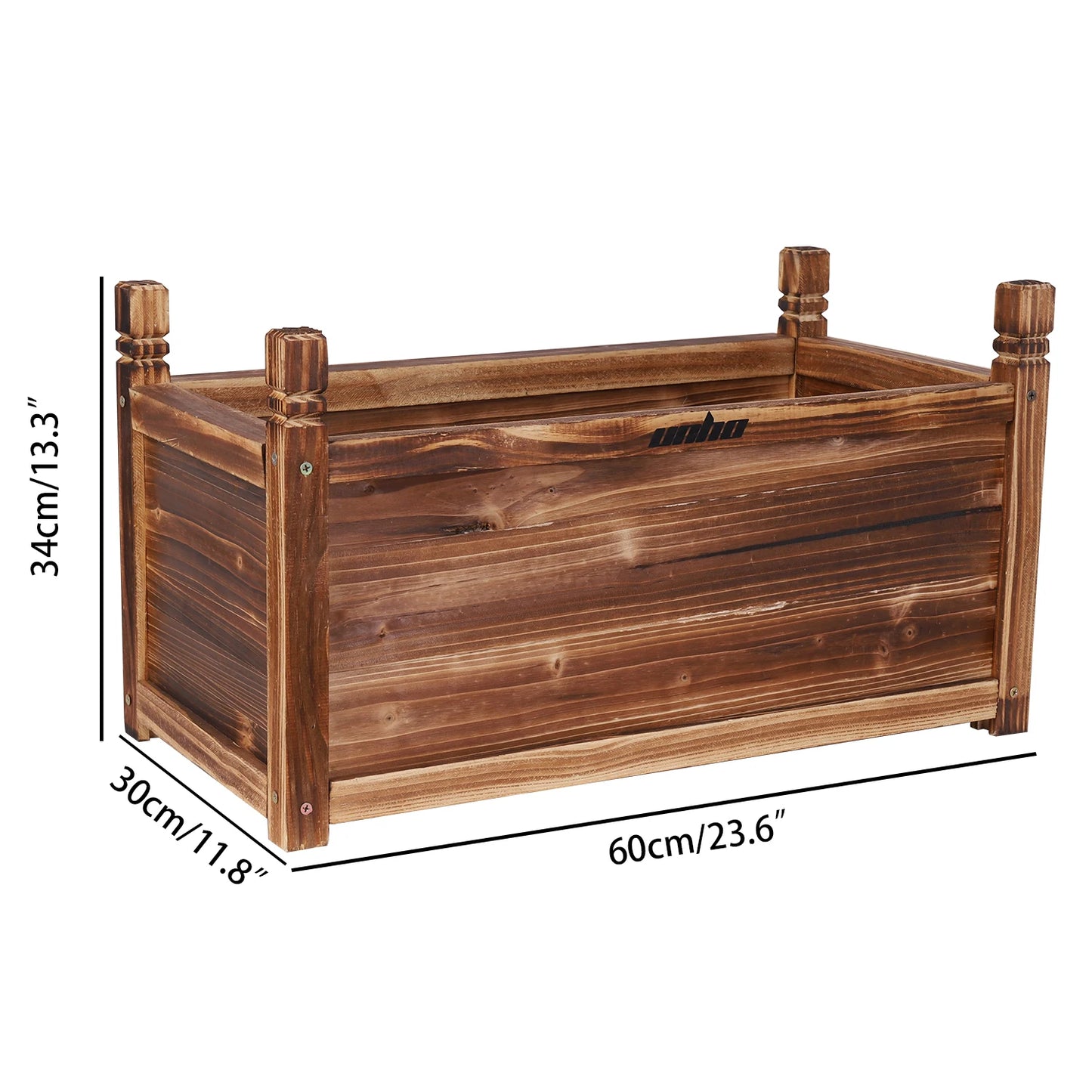 Wooden Raised Flower Bed For Indoor Outdoor Plants