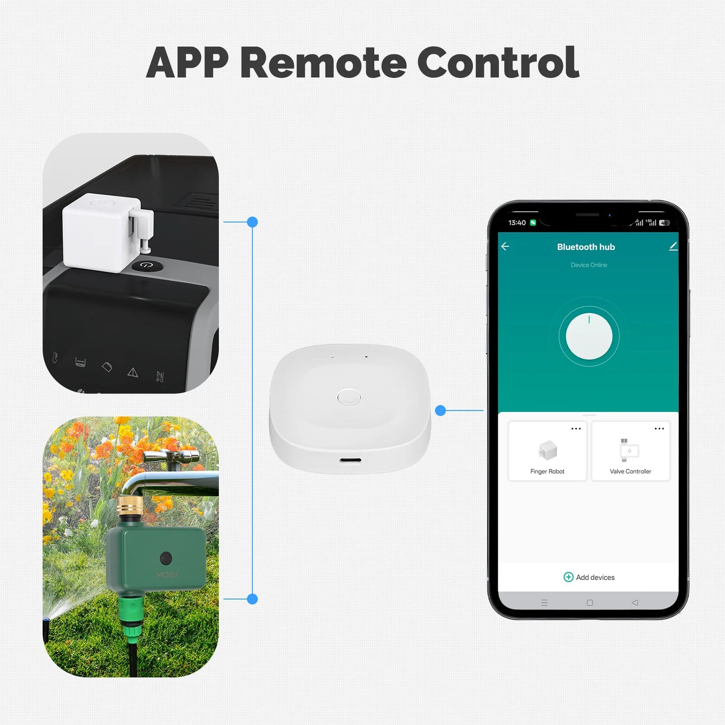 Moes Smart Home Hub Bluetooth Zigbee Gateway