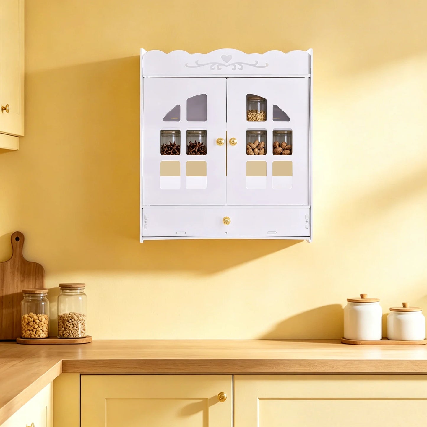 Wall Mount Bathroom Organizer For Toiletries And Cosmetics