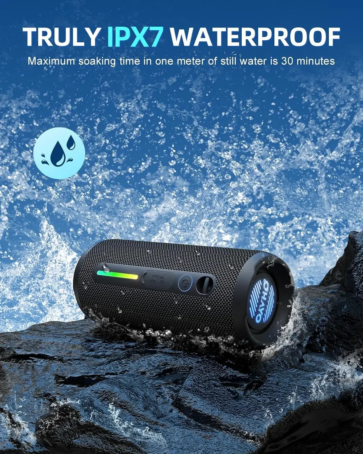 Ortizan 24W Wireless Portable Bluetooth Speaker