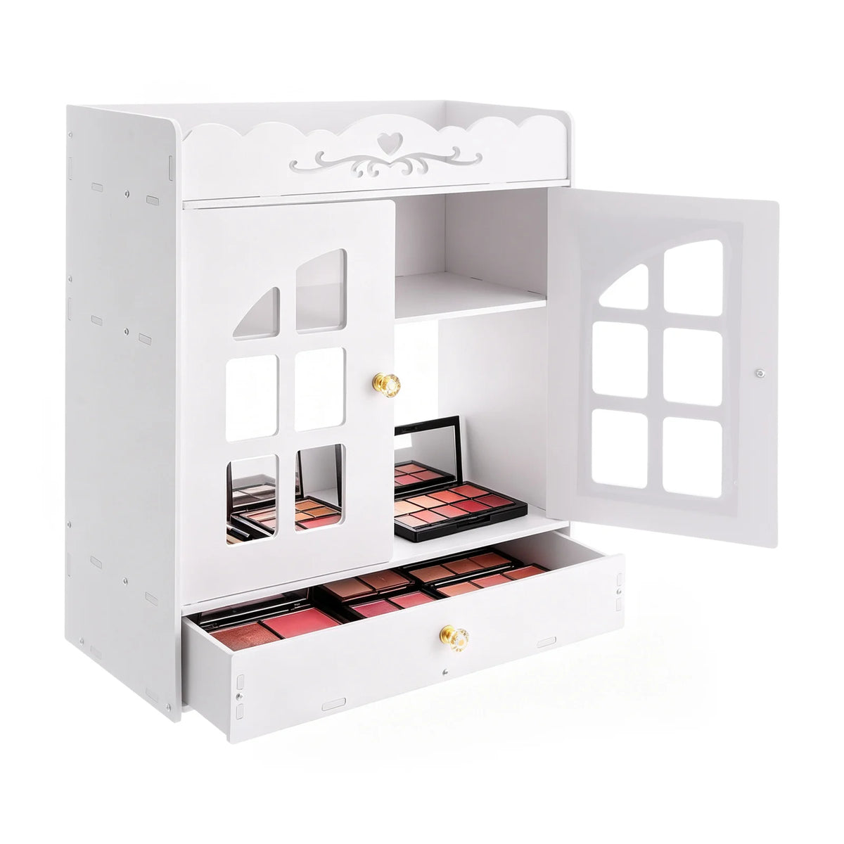 Wall Mount Bathroom Organizer For Toiletries And Cosmetics