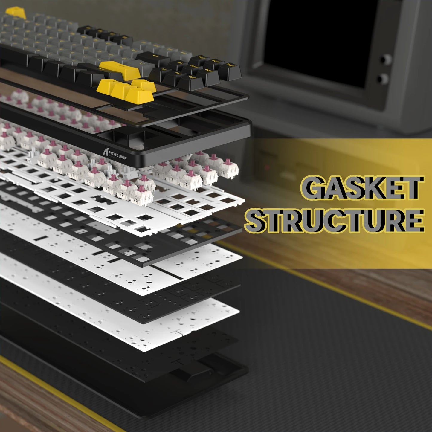 Attack Shark X87 Wireless Mechanical Gasket Keyboard