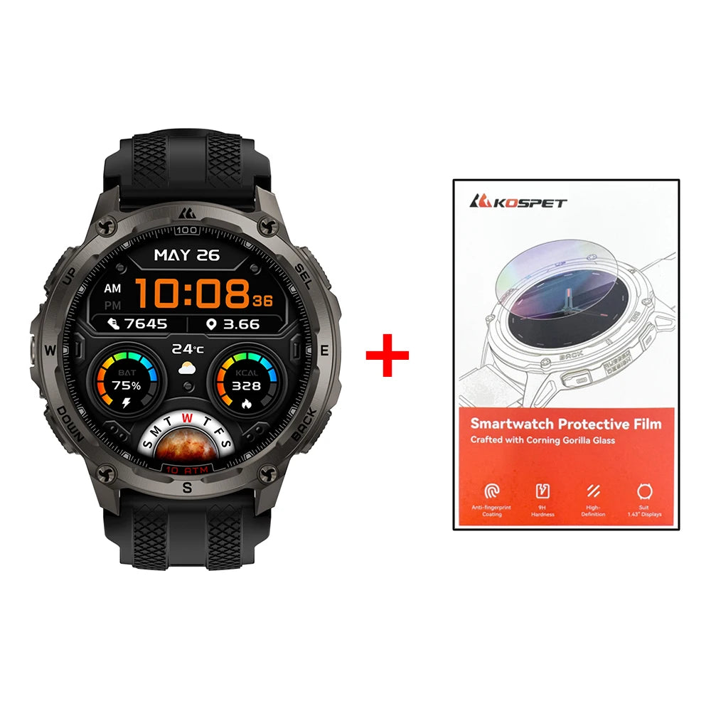 KOSPET Tank T4 Rugged GPS Smart Watch