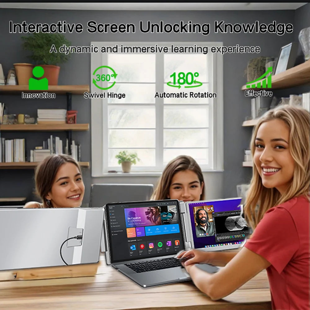Ecooper Portable Monitor FHD IPS Screen For Gaming